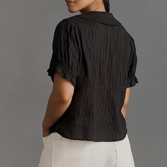 Pilco Keira Black Button-Up Women's Top NWOT - Picture 2 of 8